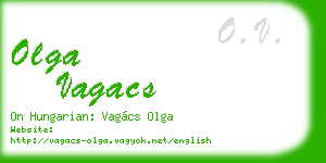olga vagacs business card