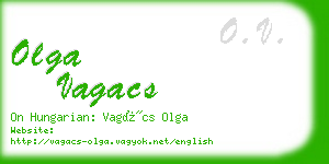 olga vagacs business card